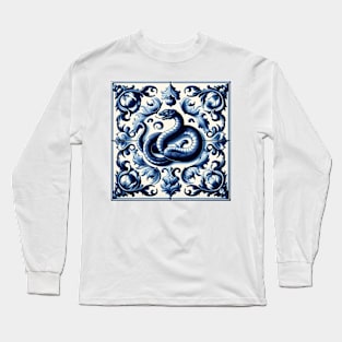 Dutch Tile: The No.4 Snake Long Sleeve T-Shirt